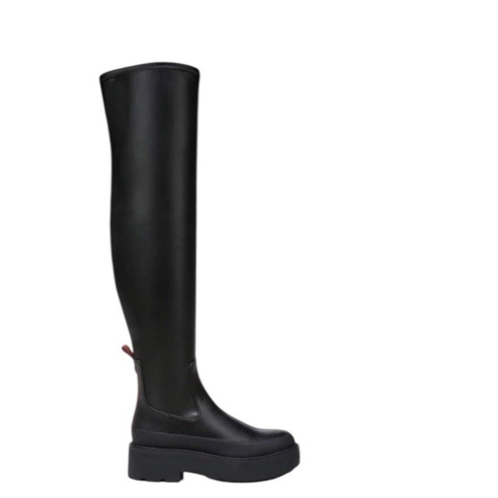 FRANCO SARTO Womens Black Janna‎ Round Toe Platform Zip-Up Boots Shoes 6 M